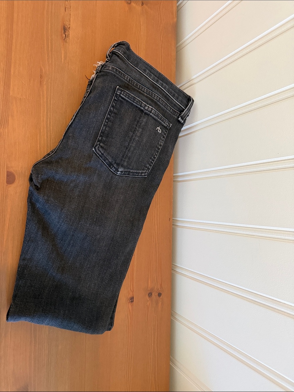 rag & bone Women's Skinny Jeans in Charcoal Black